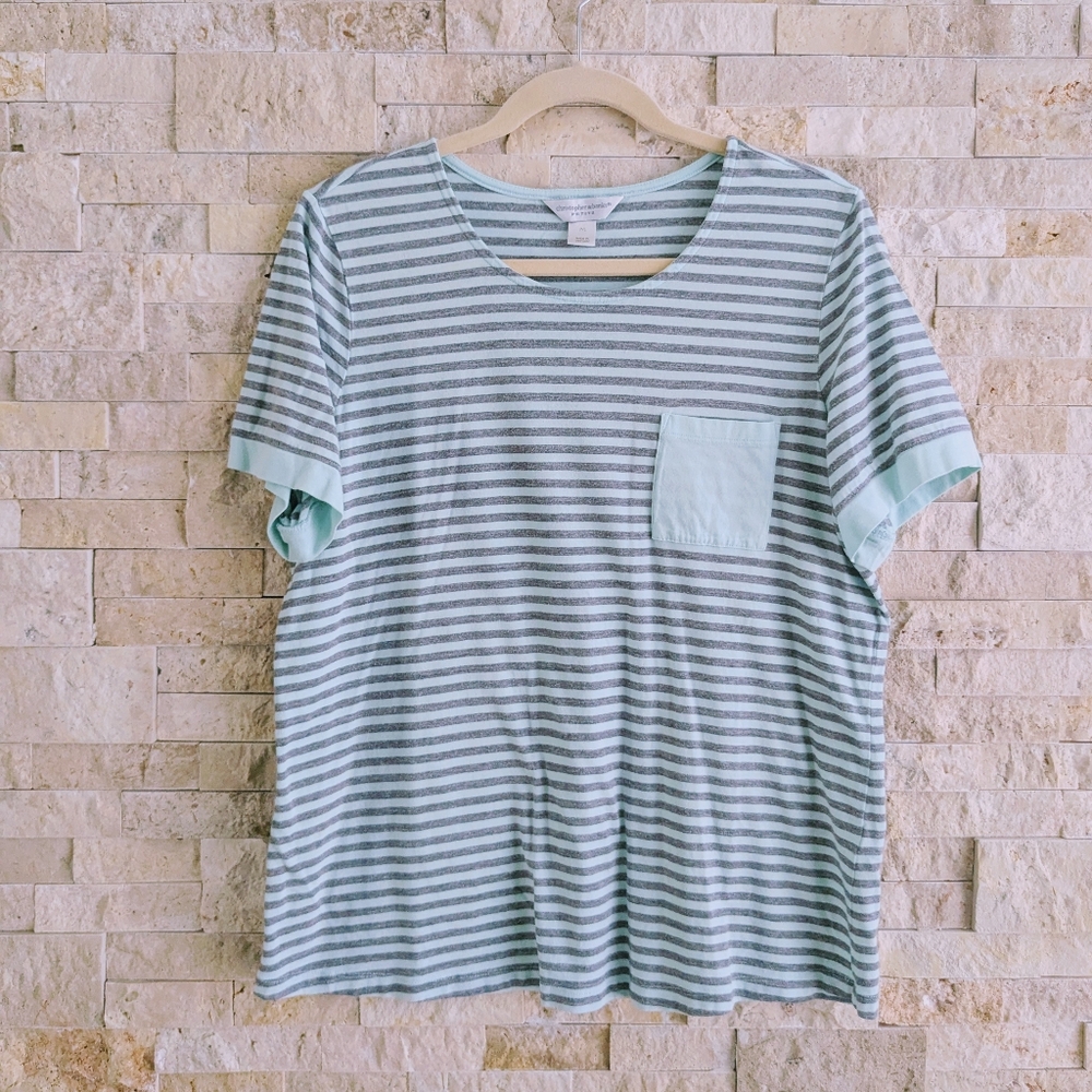 **LAST CALL** Christopher & Banks pocket tee PL